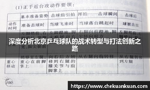 深度分析北京乒乓球队的战术转型与打法创新之路